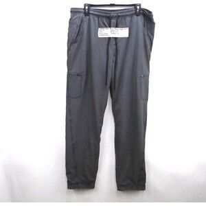 Eddie Bauer Pant Rainier Flexion Women Size 14 (36x31) Gray Flannel Lined Jogger